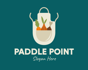 Vegetable Chef Apron logo design