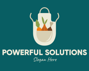 Vegetable Chef Apron logo design