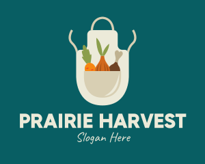 Vegetable Chef Apron logo design