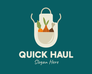 Vegetable Chef Apron logo design