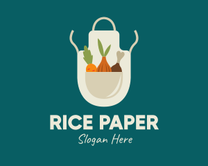 Vegetable Chef Apron logo design