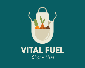 Vegetable Chef Apron logo design