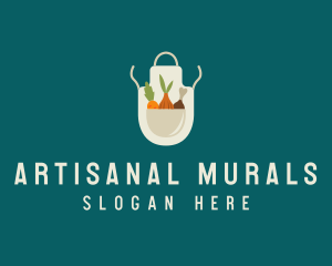 Vegetable Chef Apron logo design