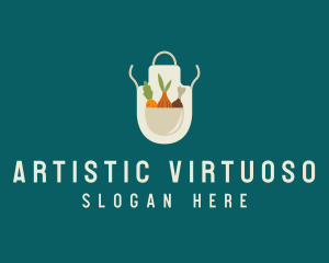 Vegetable Chef Apron logo design