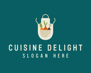 Vegetable Chef Apron logo design