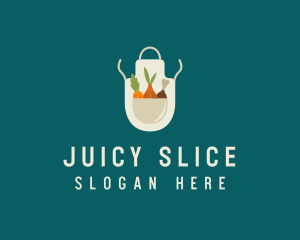 Vegetable Chef Apron logo design