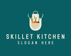 Vegetable Chef Apron logo design