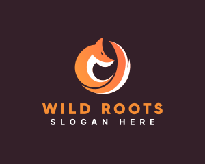 Wild Fox Animal logo design