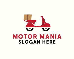 Parcel Delivery Scooter logo design