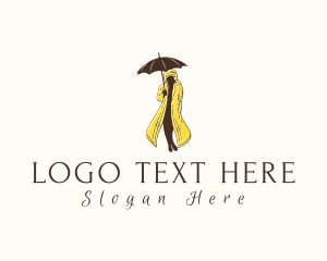 Raincoat Umbrella Fashion Logo