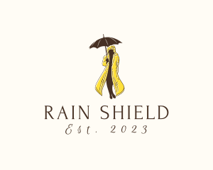 Raincoat Umbrella Fashion logo