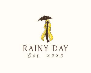Raincoat Umbrella Fashion logo
