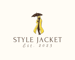 Raincoat Umbrella Fashion logo