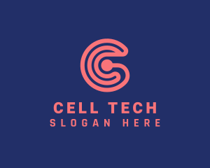 Modern Tech Letter C  logo design