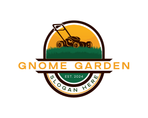 Lawn Gardening Mower logo design