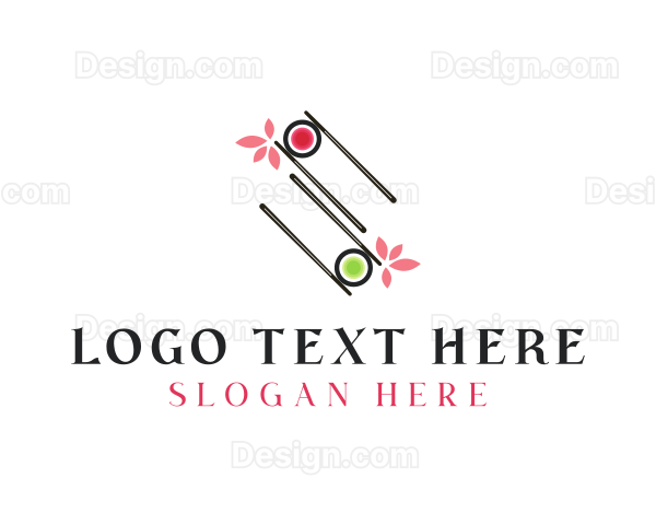 Japanese Sushi Restaurant Logo