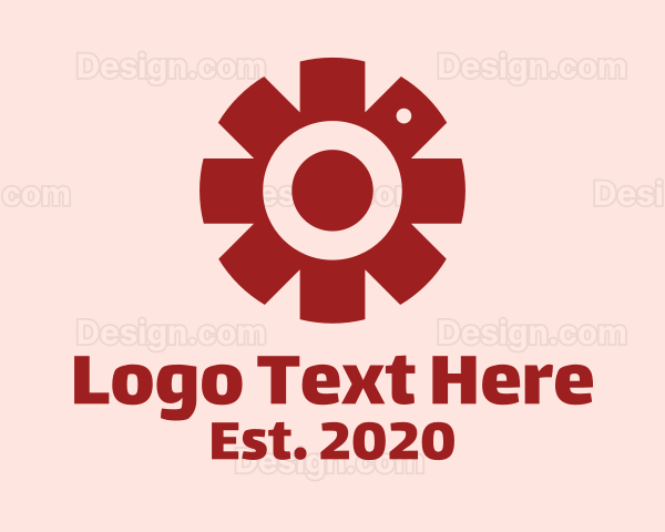Red Camera Asterisk Logo