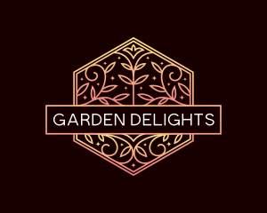 Flower Leaf Garden logo design