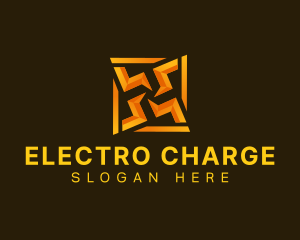 Electricity Voltage Thunder logo design