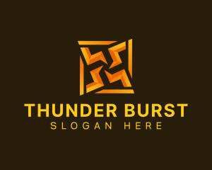 Electricity Voltage Thunder logo design