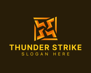 Electricity Voltage Thunder logo design