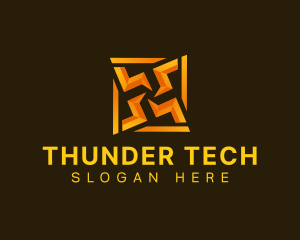 Electricity Voltage Thunder logo design