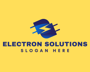 Plug Electronic Charge logo design