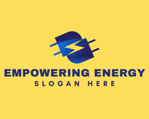 Plug Electronic Charge logo design