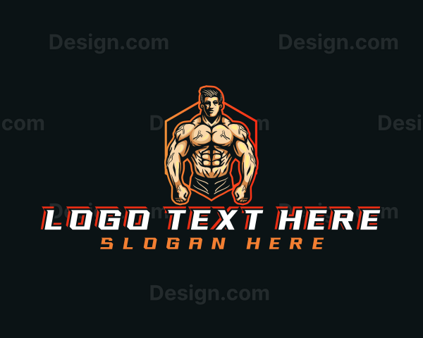 Fitness Bodybuilder Gym Logo