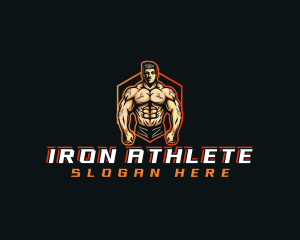 Fitness Bodybuilder Gym logo design