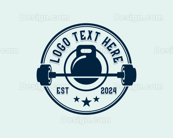 Fitness Weights Exercise Logo