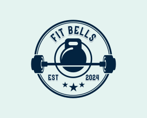 Fitness Weights Exercise logo design