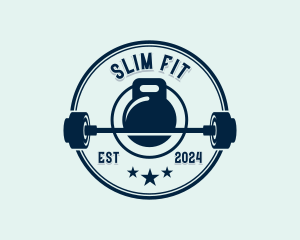 Fitness Weights Exercise logo design