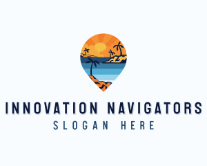 Island Tourist Vacation logo design