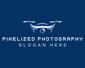 Aerial Drone Quadcopter logo design