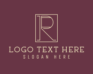 Elegant Boutique Letter R logo design