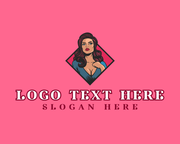 Beautiful Sexy Female logo