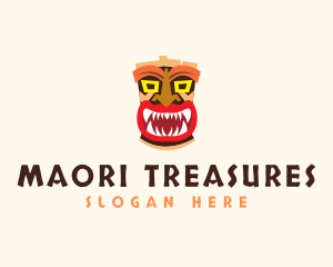 Tiki Mask Monster  logo design