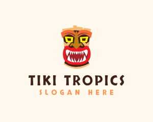 Tiki Mask Monster  logo design