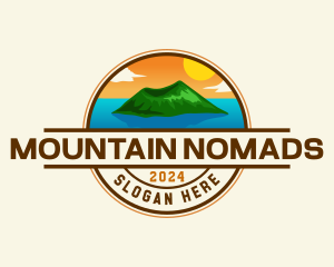 Volcano Tourism Destination logo design