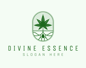 Marijuana Plant Extract logo design