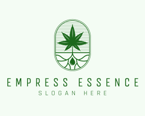 Marijuana Plant Extract logo design