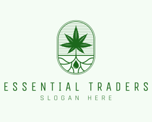 Marijuana Plant Extract logo design