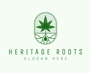 Marijuana Plant Extract logo design