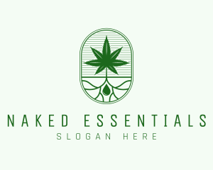 Marijuana Plant Extract logo design