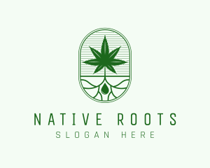 Marijuana Plant Extract logo design