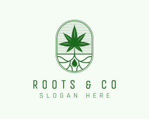 Marijuana Plant Extract logo design