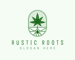 Marijuana Plant Extract logo design