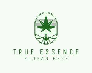 Marijuana Plant Extract logo design