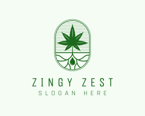 Marijuana Plant Extract logo design